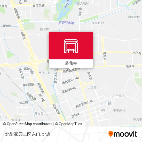 北街家园二区东门地图