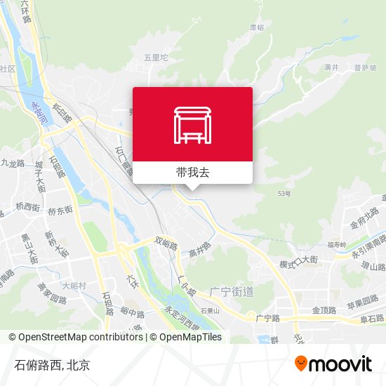 石俯路西地图