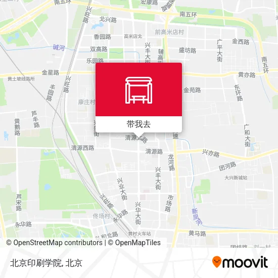 北京印刷学院地图