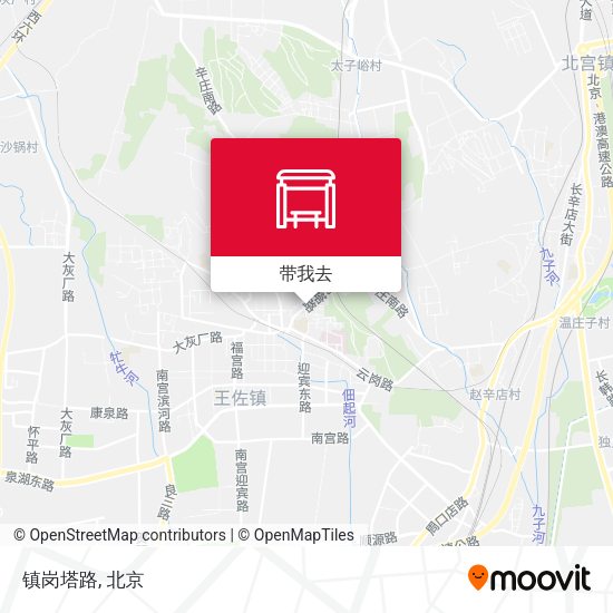 镇岗塔路地图