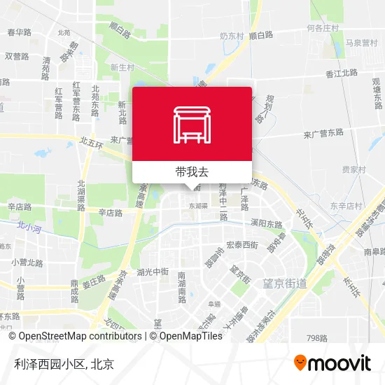 利泽西园小区地图