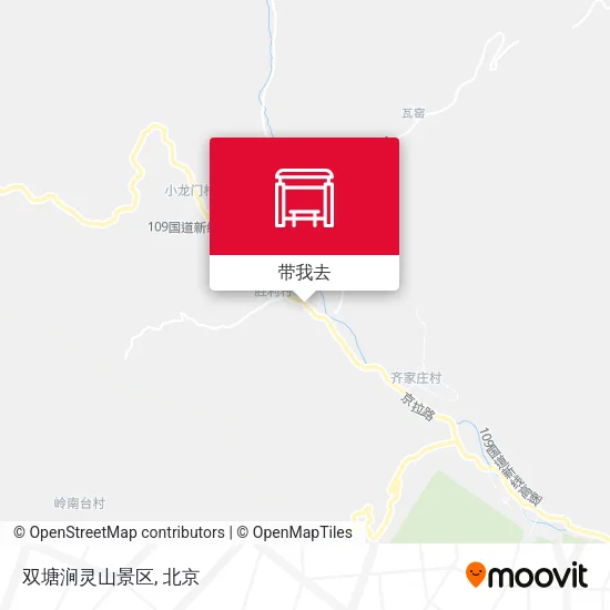 双塘涧灵山景区地图