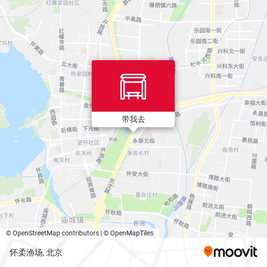怀柔渔场地图