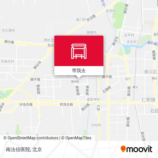 南法信医院地图