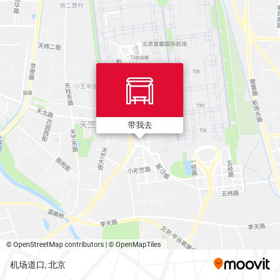 机场道口地图