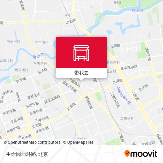 生命园西环路地图