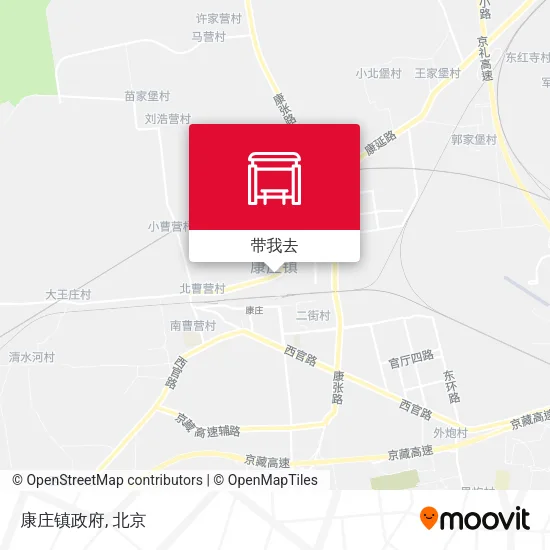 康庄镇政府地图