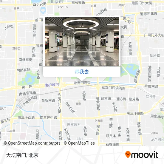 天坛南门地图