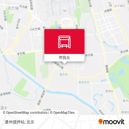 通州搅拌站地图