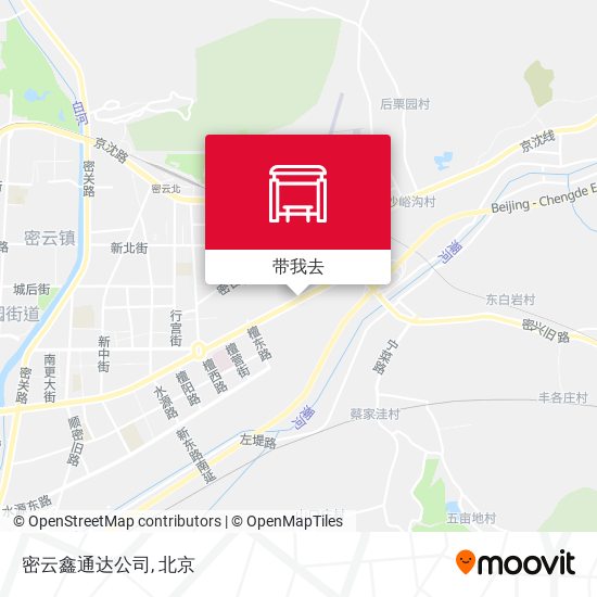 密云鑫通达公司地图
