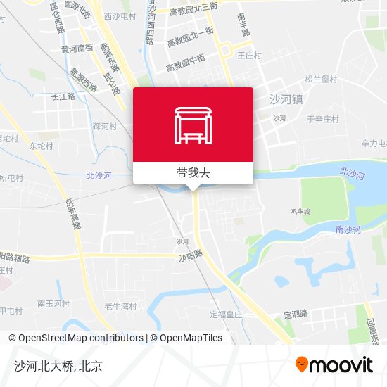 沙河北大桥地图