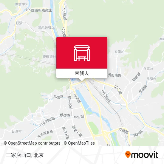 三家店西口地图