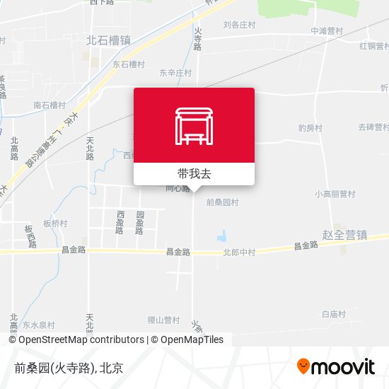 前桑园(火寺路)地图