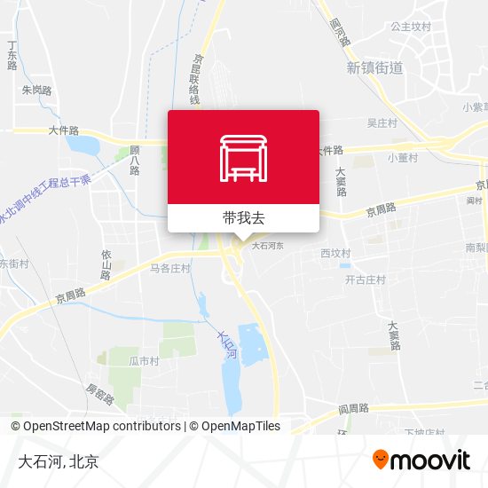大石河地图