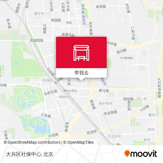 大兴区社保中心地图