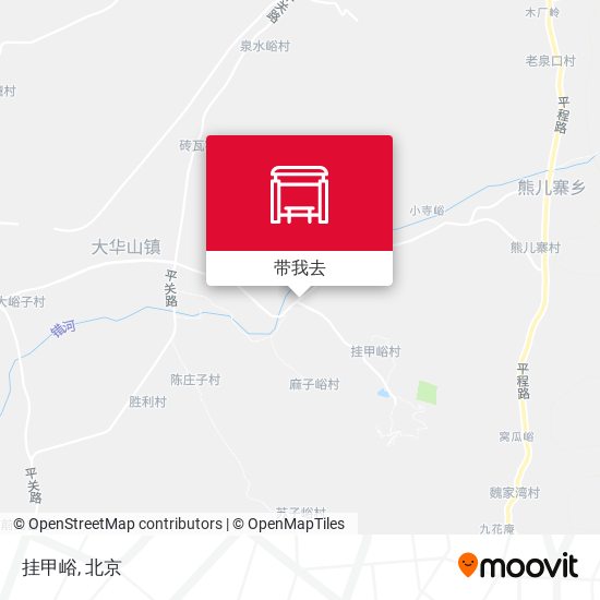挂甲峪地图