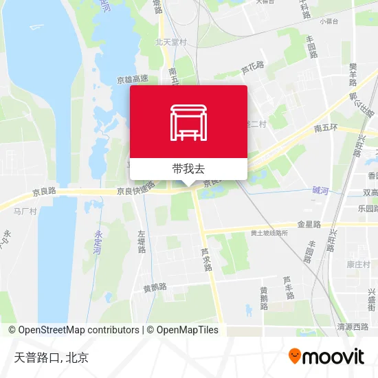 天普路口地图