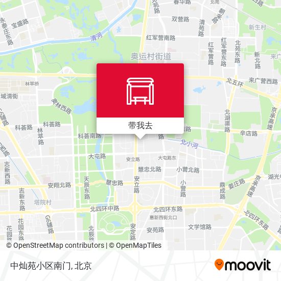 中灿苑小区南门地图