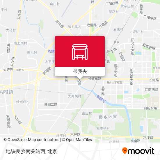 地铁良乡南关站西地图
