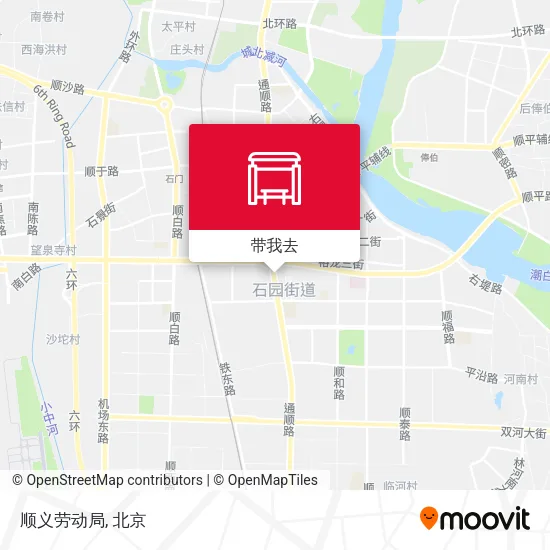 顺义劳动局地图