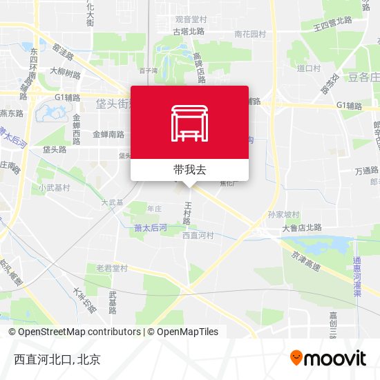 西直河北口地图