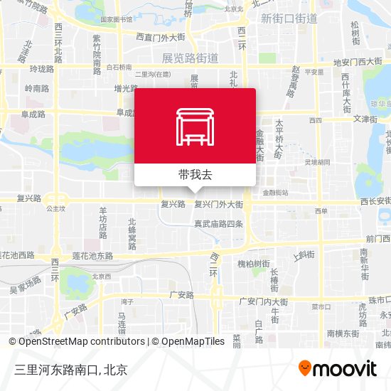 三里河东路南口地图