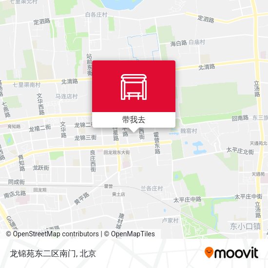 龙锦苑东二区南门地图