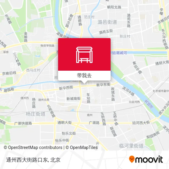 通州西大街路口东地图