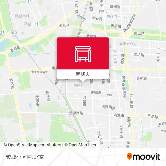 骏城小区南地图
