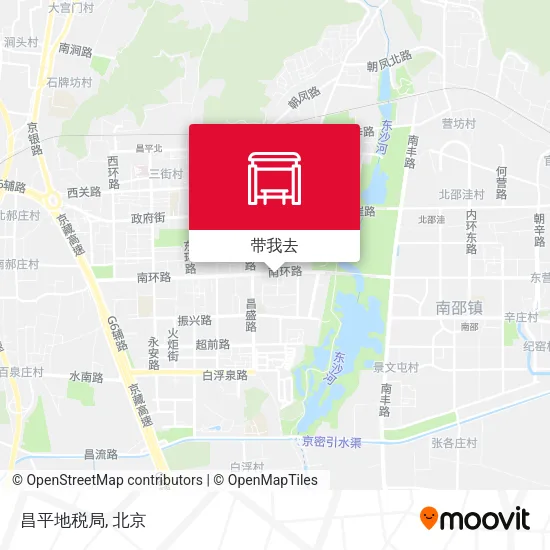 昌平地税局地图