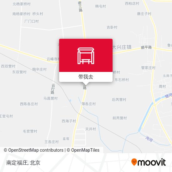 南定福庄地图