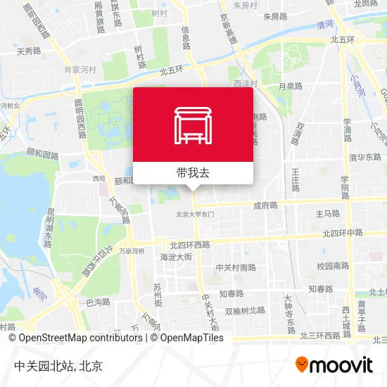 中关园北站地图