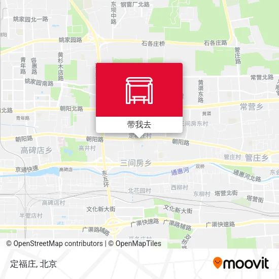 定福庄地图