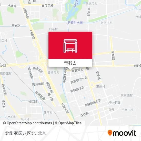 北街家园八区北地图