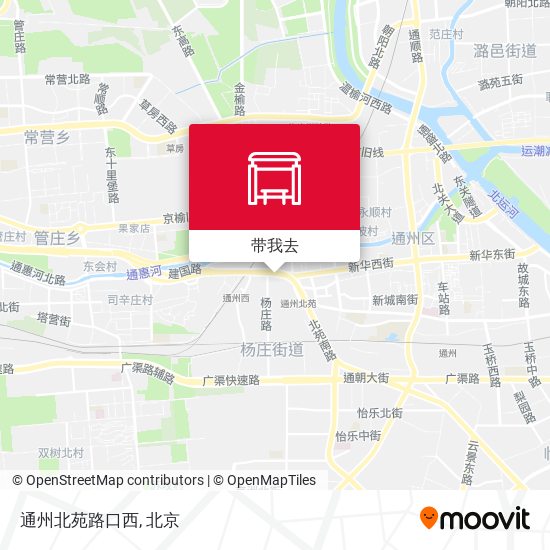 通州北苑路口西地图