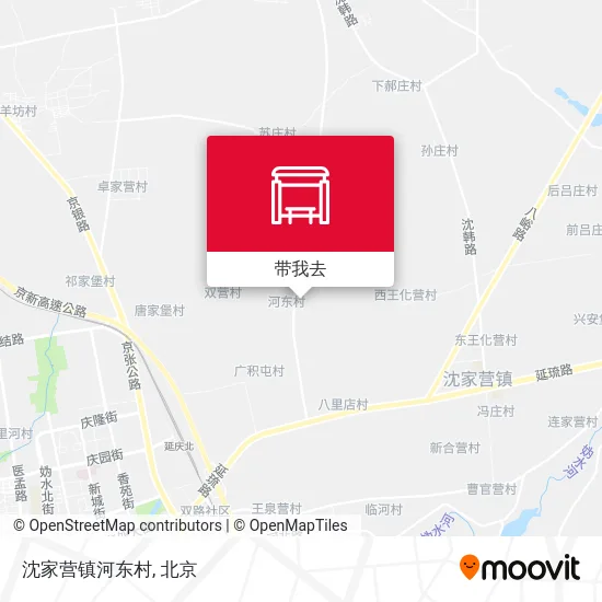 沈家营镇河东村地图