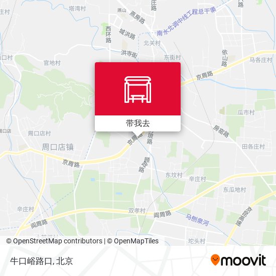 牛口峪路口地图