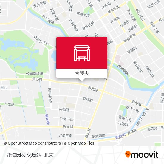 鹿海园公交场站地图