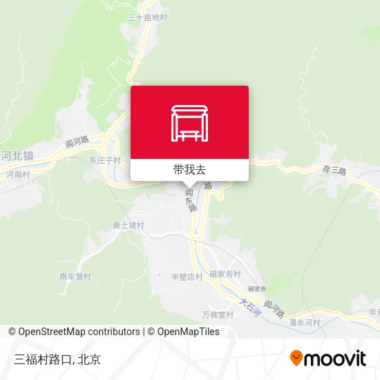 三福村路口地图