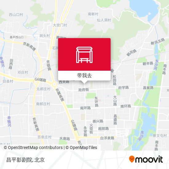 昌平影剧院地图