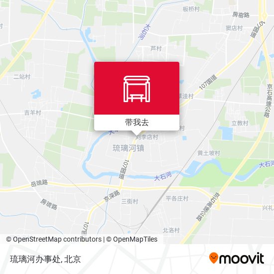 琉璃河办事处地图