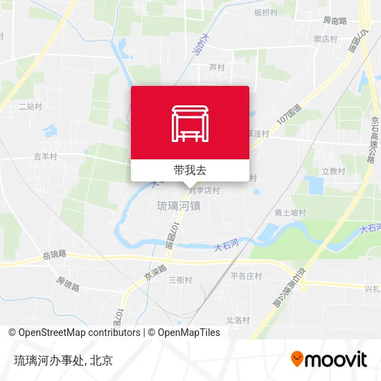 琉璃河办事处地图