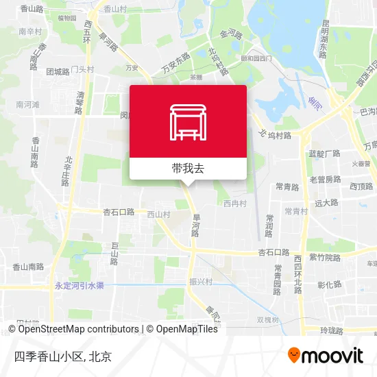 四季香山小区地图