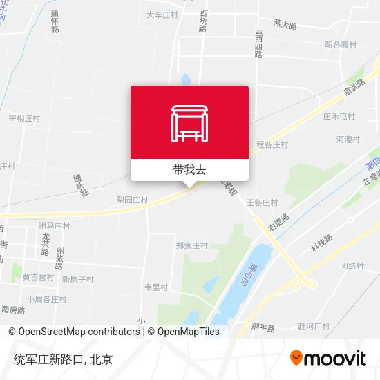 统军庄新路口地图