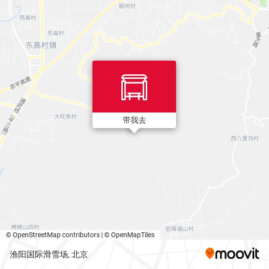 渔阳国际滑雪场地图