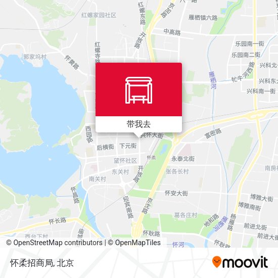 怀柔招商局地图