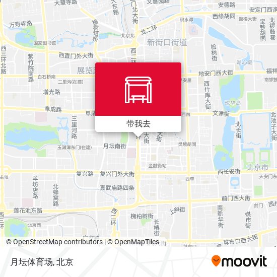 月坛体育场地图