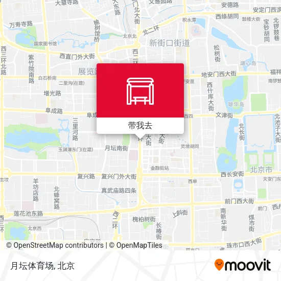 月坛体育场地图