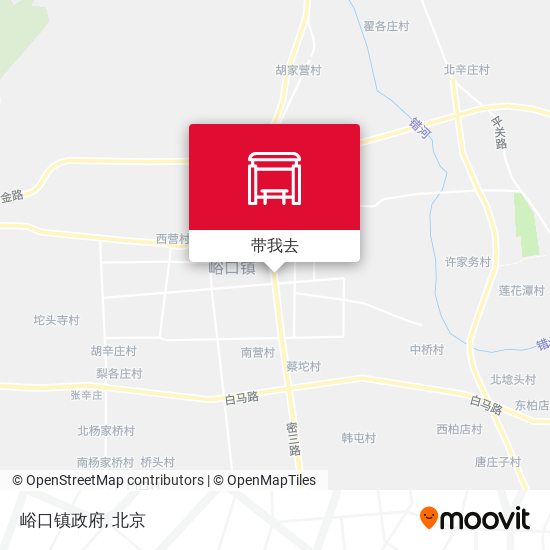 峪口镇政府地图