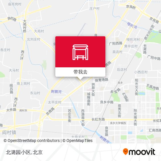 北潞园小区地图